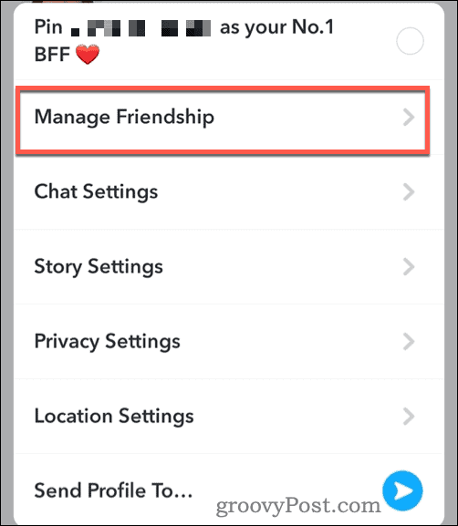 Kelola pertemanan di Snapchat