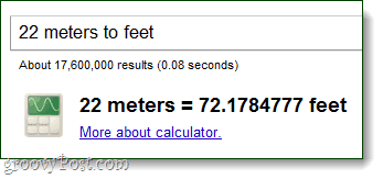 kalkulator mengkonversi meter ke kaki