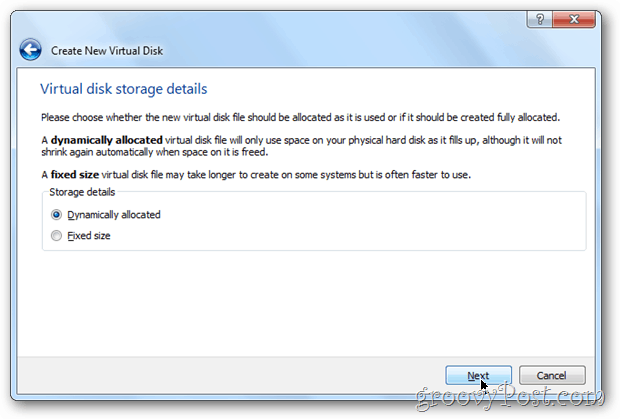 VirtualBox dinamis atau sudah diperbaiki? Windows 8