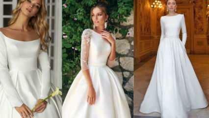 Apa gaun pengantin polos paling trending untuk tahun 2021? Gaun pengantin sederhana yang paling indah
