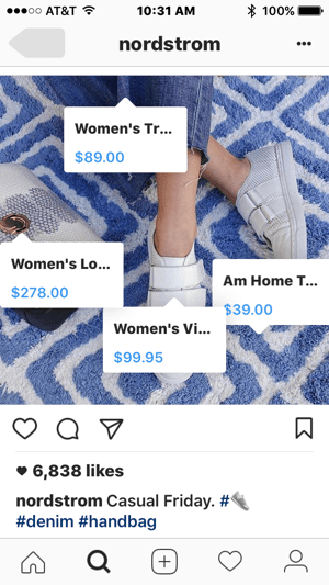 Label produk yang dapat dibeli akan memudahkan pengguna Instagram untuk membeli produk Anda.