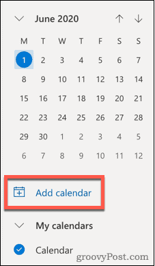 Tambahkan ikon kalender di Outlook