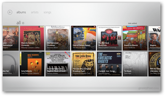 Windows 8: Zune Pass untuk Live On di Aplikasi Music Metro