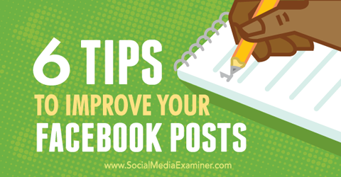 tips untuk meningkatkan posting facebook