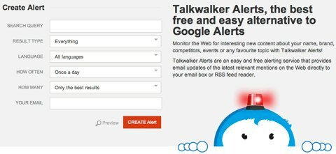 halaman peringatan talkwalker