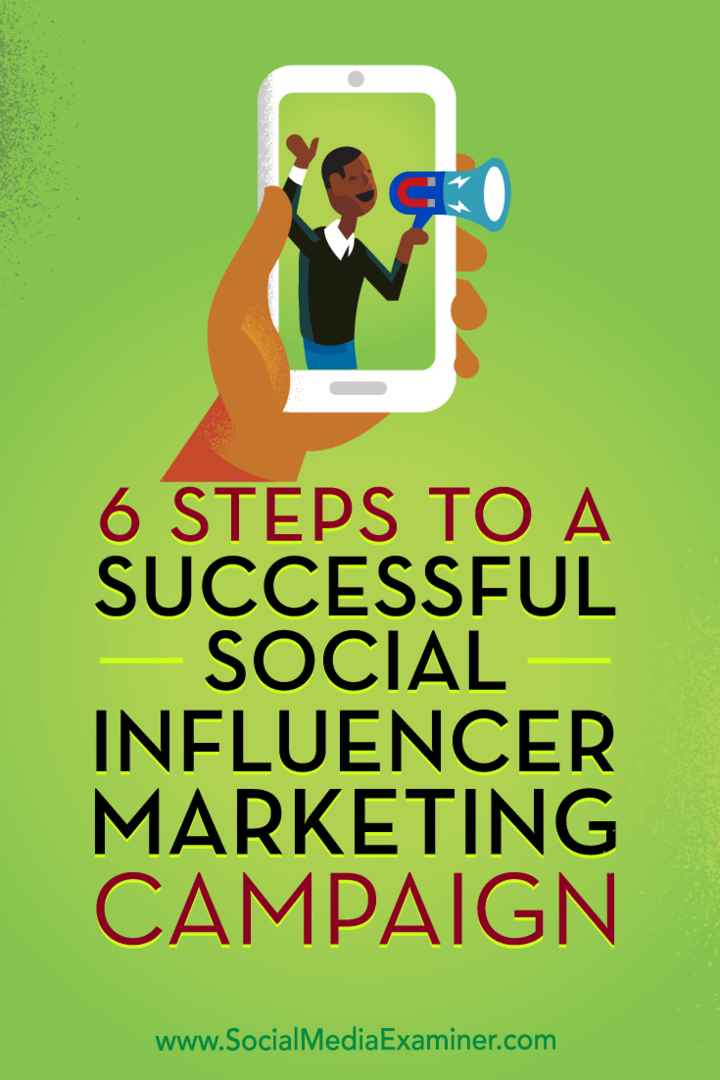 6 Langkah Menuju Kampanye Pemasaran Influencer Sosial yang Sukses oleh Juliet Carnoy di Penguji Media Sosial.