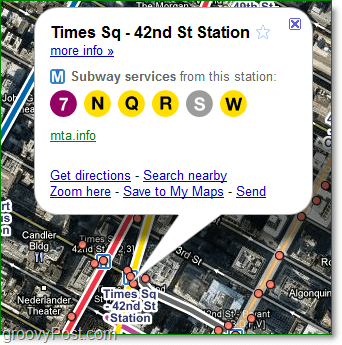 google maps bahkan akan memberi tahu Anda layanan apa yang tersedia di setiap stasiun