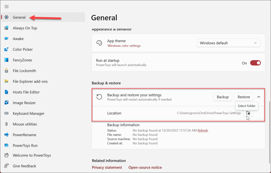 Cara Mencadangkan Pengaturan PowerToys di Windows 11