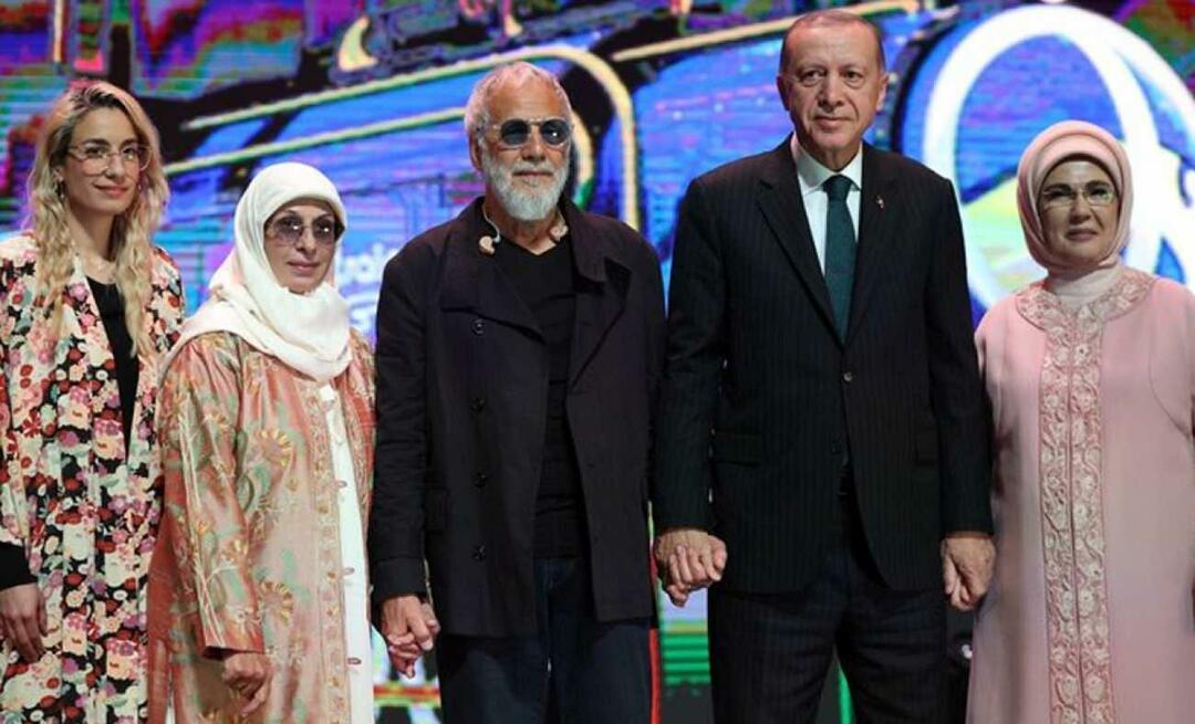 Yusuf Islam memberikan gitarnya kepada Presiden Erdogan!