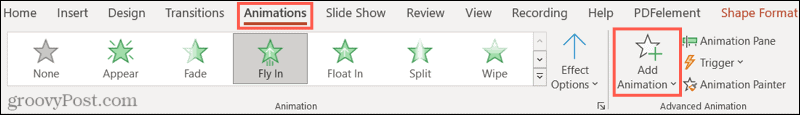 Tambahkan animasi di PowerPoint