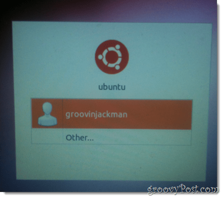 pilih pengguna ubuntu baru