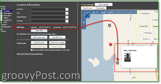 Microsoft Pro Photo Tools GPS Tambahkan Metadata untuk GEO:: groovyPost.com