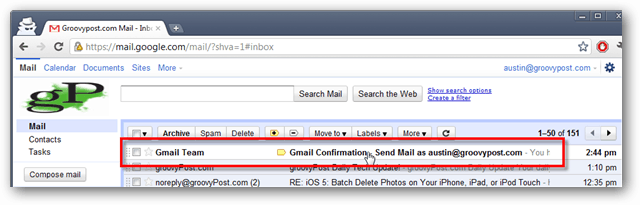 kotak masuk gmail - email verifikasi