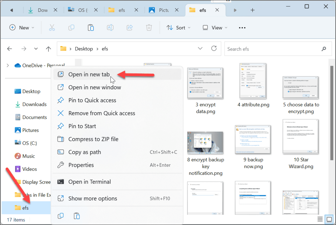 Gunakan Tab di Windows 11 File Explorer