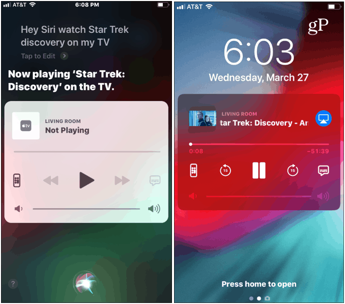 Gunakan Siri dengan Apple TV dari iPhone