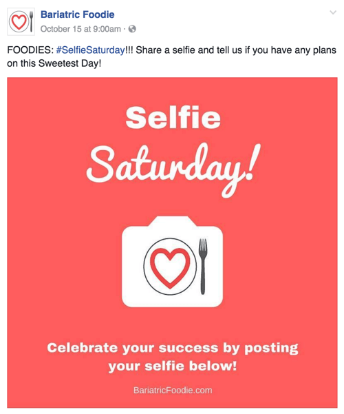 contoh postingan sosial selfie saturday