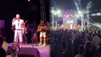 Aturan jarak sosial dilanggar di konser penyanyi muda Tan Taşçı!