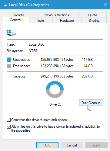 1 Disk Cleanup