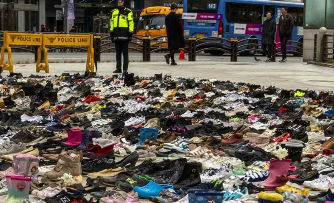 Pelajaran kemanusiaan dari Korea Selatan! Mereka menjejerkan ratusan sepatu di alun-alun Palestina