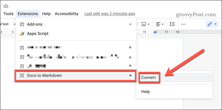 Konversikan HTML menggunakan Docs ke Markdown di Google Docs