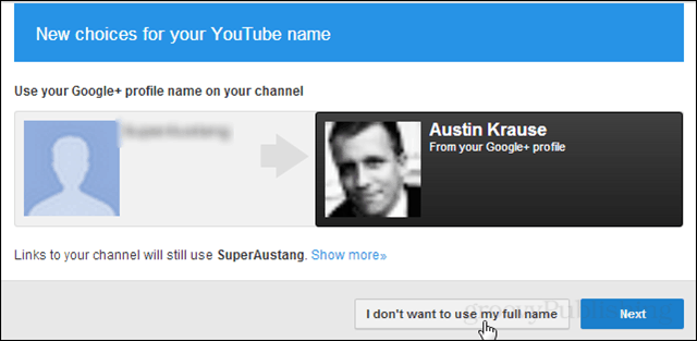 Ayo, gunakan nama asli Anda di YouTube! Tidak mau? Oh ayolah!