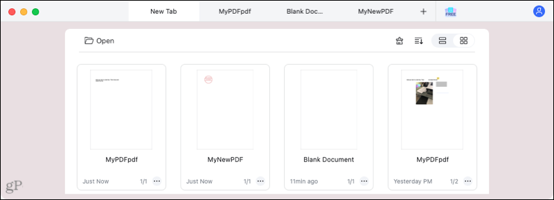 Elemen PDF untuk tab Mac