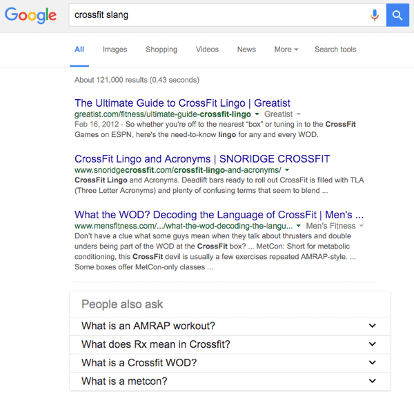 pencarian gaul google crossfit
