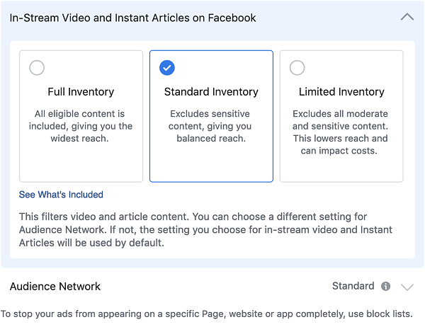 Facebook memperkenalkan filter inventaris baru yang akan memudahkan pengiklan untuk mengontrol profil keamanan merek mereka di berbagai bentuk media.