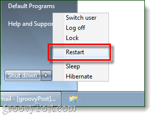 restart komputer windows 7