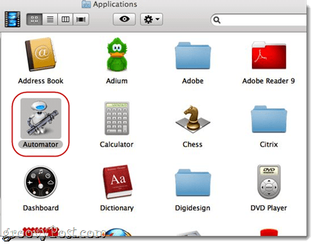 Gabungkan PDF menggunakan Automator menggunakan Mac OS X