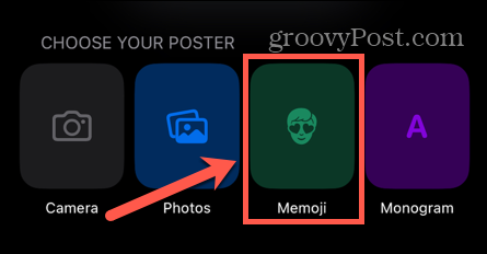 memoji poster kontak ios