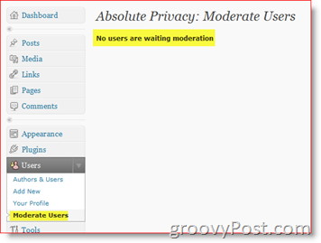 Privasi Absolute Moderate Users- Private WordPress Blog Plugin