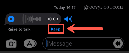 iphone tetap menerima pesan audio