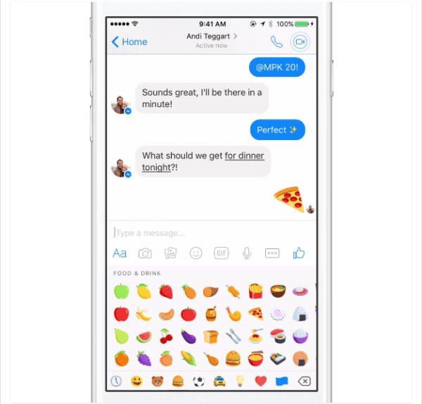 ubah ukuran emoji facebook messenger