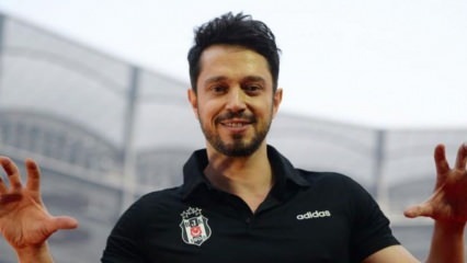 Saat-saat sulit Murat Boz, yang naik panggung pada perayaan kejuaraan Beşiktaş!