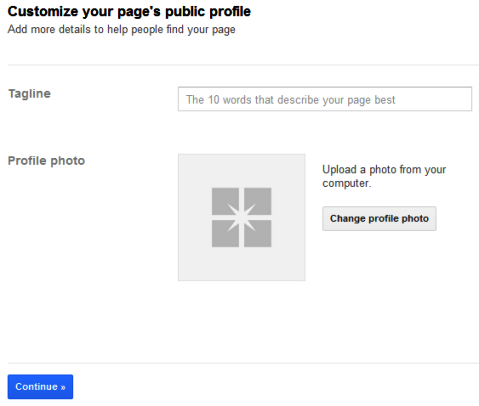 Halaman Google+ - Slogan dan Foto Profil