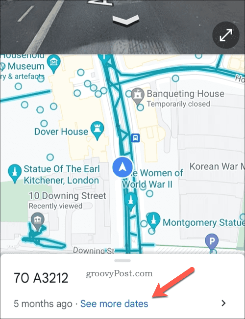 Pilih citra Street View lama di Google Maps