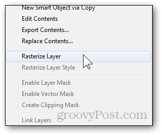 rasterize layer menu opsi fitur lapisan membuat lapisan dapat diedit 