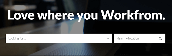 Workfrom, tersedia di desktop, iOS, dan Android, membantu Anda menemukan ruang kerja jarak jauh di area Anda. 