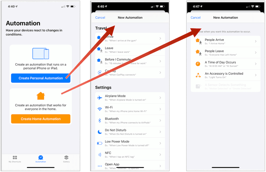 Otomatisasi Shortcuts Siri