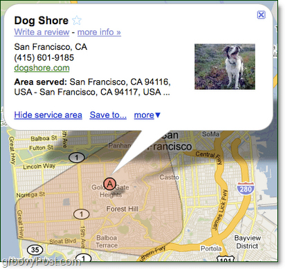 gambar area layanan google maps Anda untuk bisnis Anda