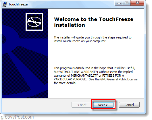 touchfreeze untuk laptop atau netbook