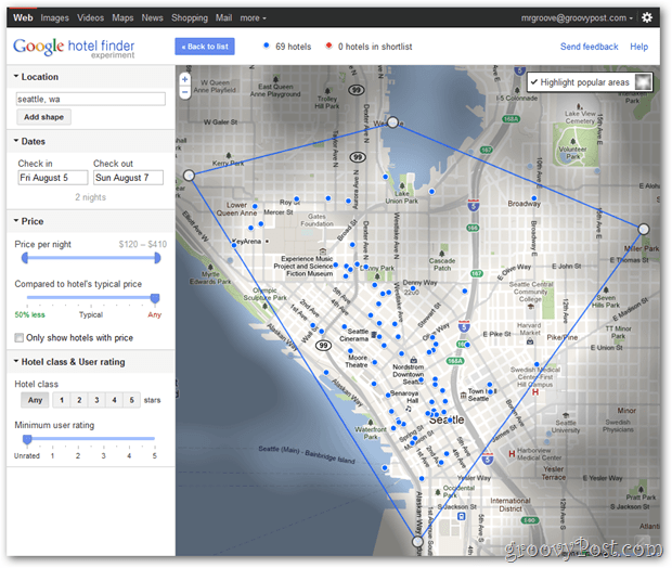 Google Meluncurkan Hotel Finder