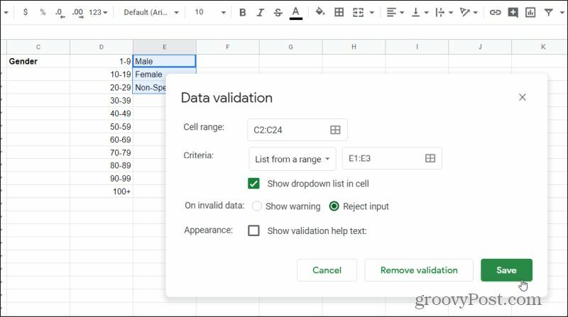 validasi data gender