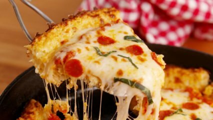 Bagaimana cara membuat pizza dengan adonan baklava siap saji? 