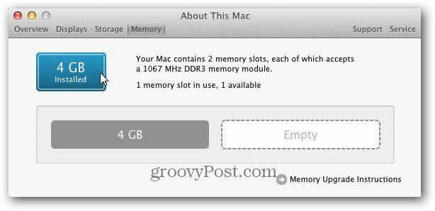 tentang Mac 4GB