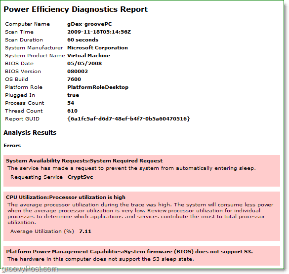 lihat laporan diagnostik daya untuk efisiensi daya di windows 7