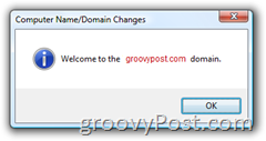 Windows Vista Bergabung dengan Layar Selamat Datang Domain AD Direktori Aktif