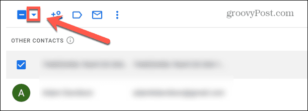 panah kotak centang gmail