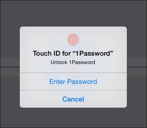 Sentuh ID integrasi iOS 8